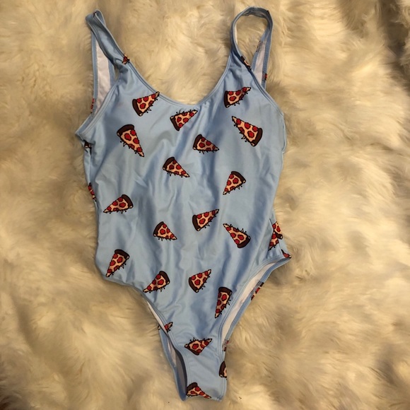 pizza one piece swimsuit